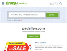 Tablet Screenshot of padallen.com
